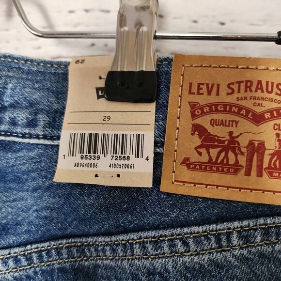 Levi's Straight Leg Distressed Jeans 29 NWT - Picture 4 of 6